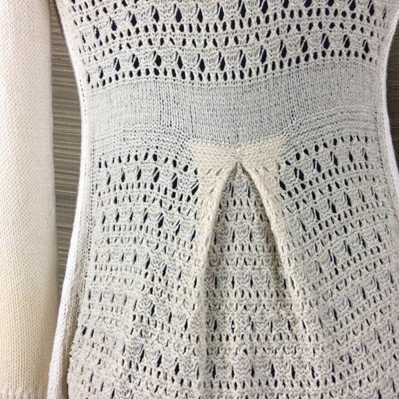 ANTHROPOLOGY/ Angel Of The North Wool Blend Crochet Open Knit Cardigan Size XS - Picture 5 of 9